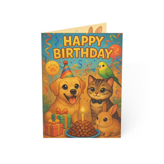 Happy Birthday from the Pets / FIDS Card